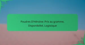 Poudres D’Héroïne: Prix au gramme, Disponibilité, Logistique